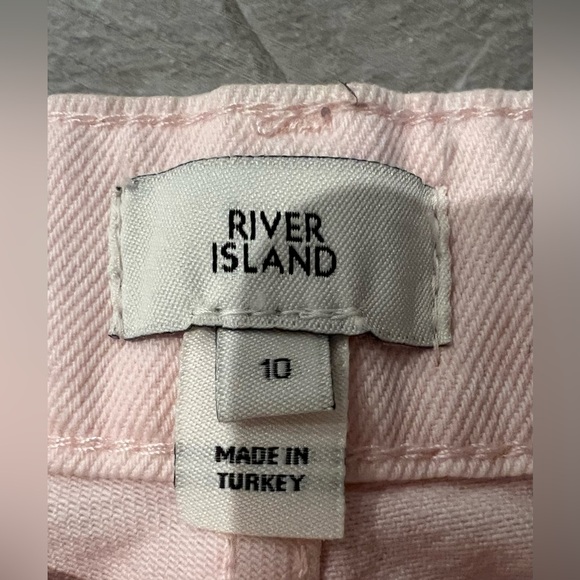 River Island High-Rise Ripped Dip-Dyed Jeans NWOT - Picture 7 of 7